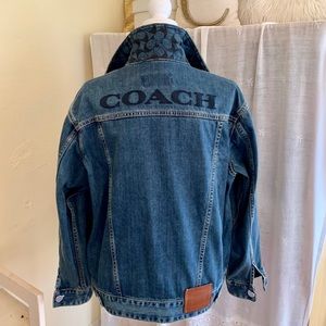 AUTHENTIC COACH signature relaxed fit denim jacket